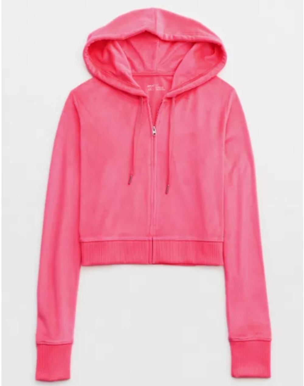 Aerie Dreamy Velour Cropped Hoodie, NWT, Small